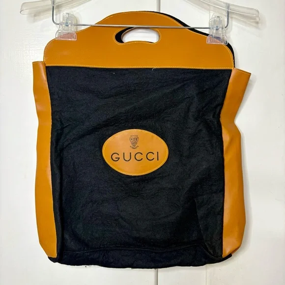 Gucci Bags Vintage 7s80s Gucci Wool Felt Logo Shopper Dust Bag